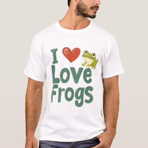 Camiseta Amo a las ranas 