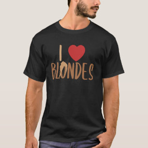 Camiseta Amo a las Rubias Cabello Rubio Hombres Mujeres Rub