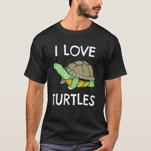 Camiseta Amo a las tortugas Mascotas dueños de tortuga dulc (Anverso)