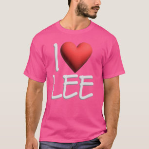 Camiseta Amo a Lee Nombre Personalizado Hombre Tipo BFF Ami