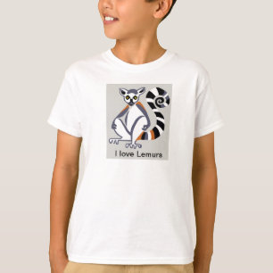 Camiseta Amo a LEMURS - Guerrero de la vida silvestre - Nat