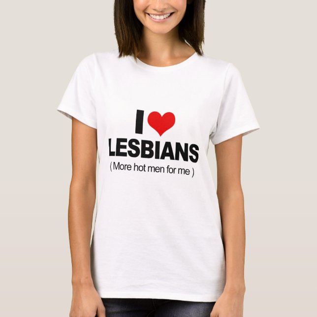 Camiseta Amo a lesbianas (Anverso)