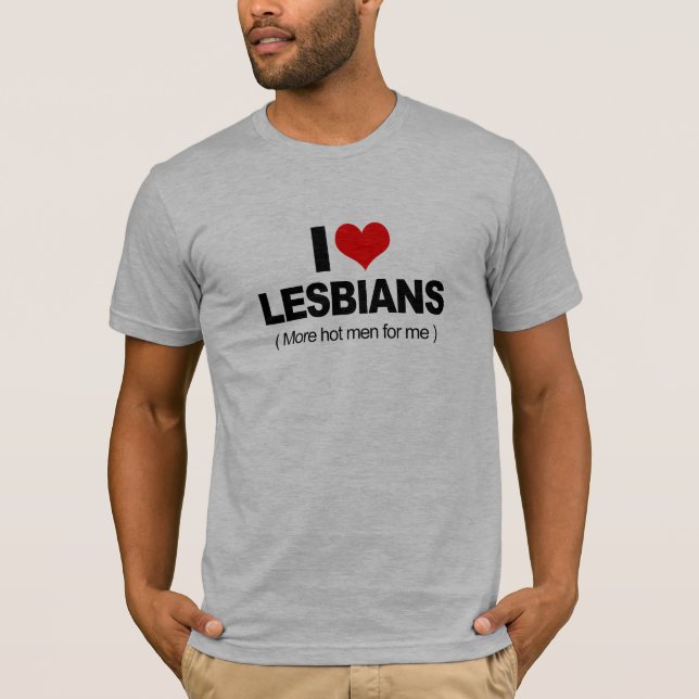 Camiseta Amo a lesbianas (Anverso)