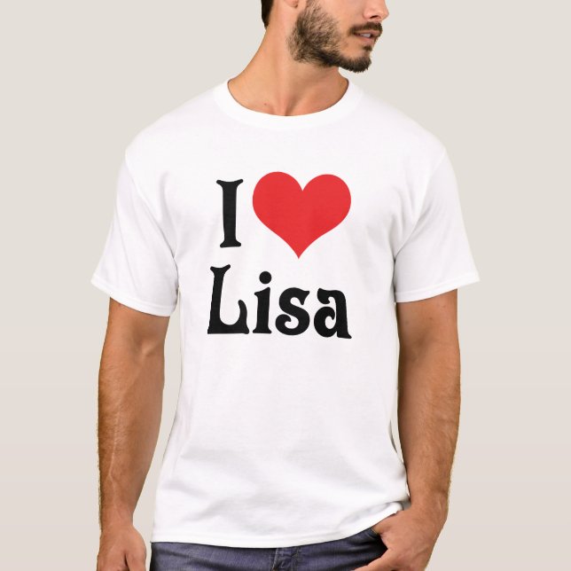 Camiseta Amo a Lisa (Anverso)
