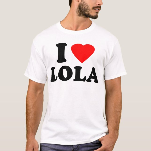 Camiseta Amo a Lola (Anverso)