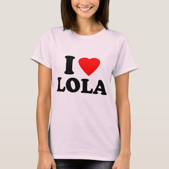 Camiseta Amo a Lola (Anverso)
