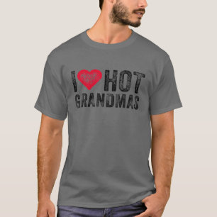 Camiseta Amo a los Abuelitos Calientes El Corazón Ama La Gr
