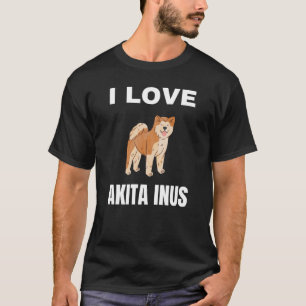 Camiseta Amo a los Akita Inus