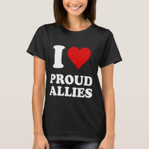 Camiseta Amo a los aliados orgullosos