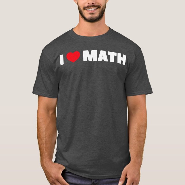 Camiseta Amo a los amigos de las matemáticas (Anverso)