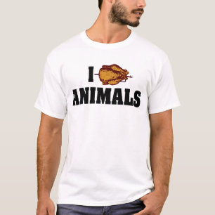 Camiseta Amo a los animales del corazón - Amantes de la coc