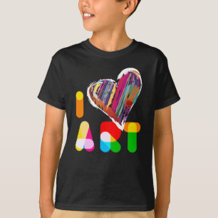Camiseta Amo a los artistas de arte arte creativo