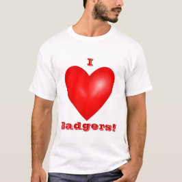 Camiseta Amo a los Badgers Unisex