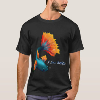Camiseta Amo a los bettas