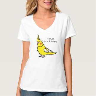 Camiseta Amo a los cacatúas amarillos