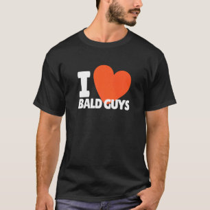 Camiseta Amo a los calvos Corazón Cabeza calva