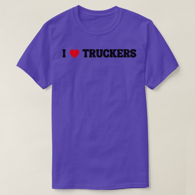 Camiseta Amo a los camioneros 1 (Diseño del anverso)