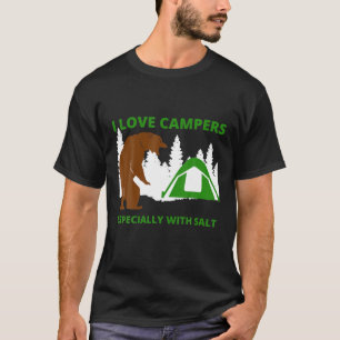 Camiseta Amo a los Campers   Graciosa cacería de oso sarcás
