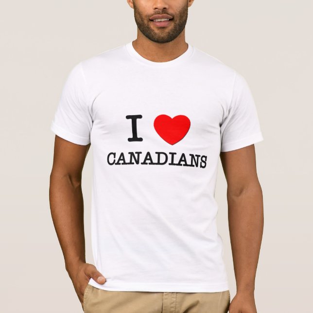 Camiseta Amo a los canadienses (los caballos) (Anverso)