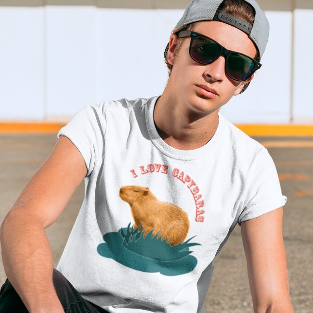 Camiseta Amo a los carpinchos (I love capybaras)