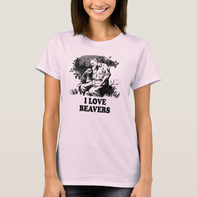 Camiseta Amo a los castores (Anverso)