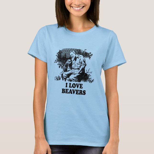 Camiseta Amo a los castores (Anverso)