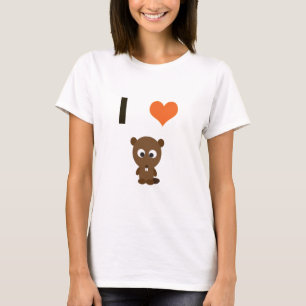 Camiseta Amo a los castores
