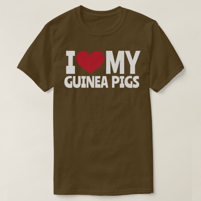 Camiseta Amo a los cerdos de Guinea (Diseño del anverso)