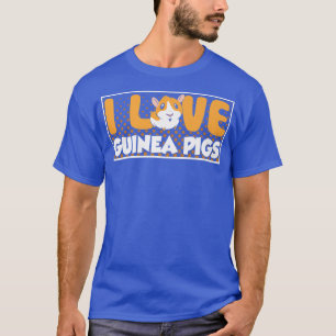 Camiseta Amo a los cerdos guineanos Mascota de amantes de l