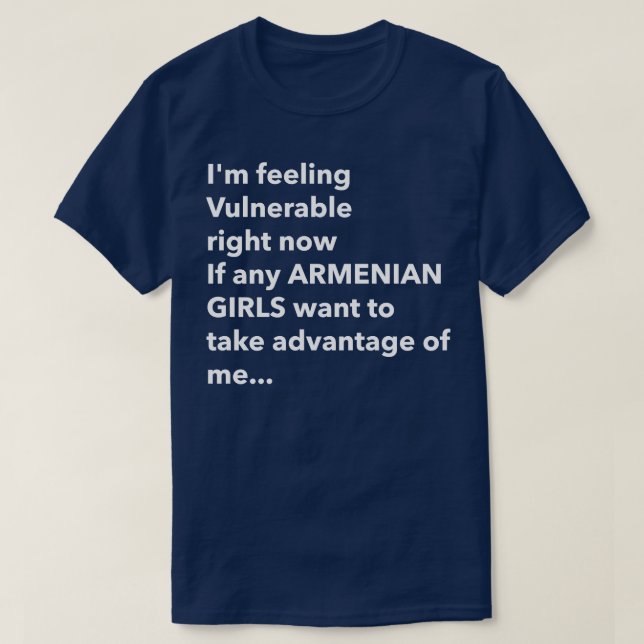 Camiseta Amo a los Chicas armenios RN divertida y vulnerabl (Diseño del anverso)