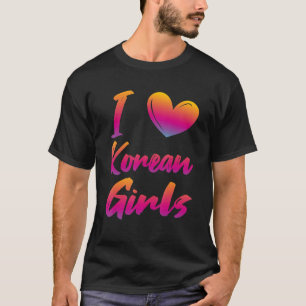 Camiseta Amo a los Chicas coreanos