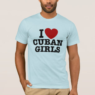 Camiseta Amo a los Chicas cubanos