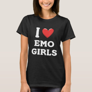 Camiseta Amo a los Chicas de Emo