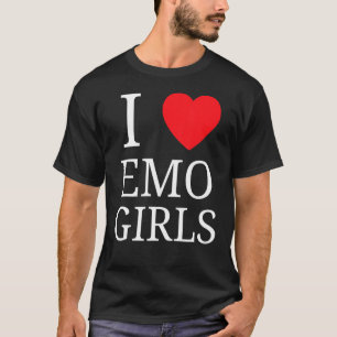 Camiseta Amo A Los Chicas De Emo Que Corazón A Los Chicas D