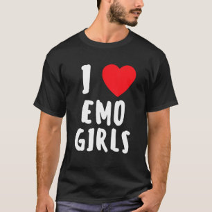 Camiseta Amo A Los Chicas De Emo Que Corazón A Los Chicas D