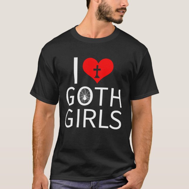 Camiseta Amo a los Chicas de Gótico (Anverso)