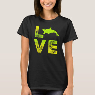 Camiseta Amo a los Chicas de los niños amantes de la ballen