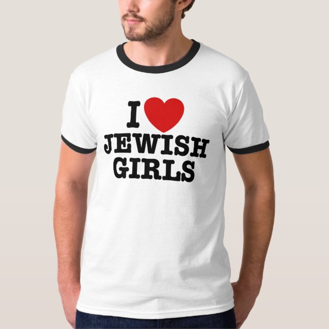 Camiseta Amo a los Chicas judíos (Anverso)