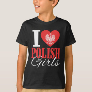 Camiseta Amo a los Chicas polacos