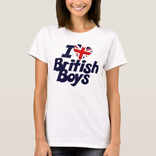 Camiseta Amo a los chicos británicos