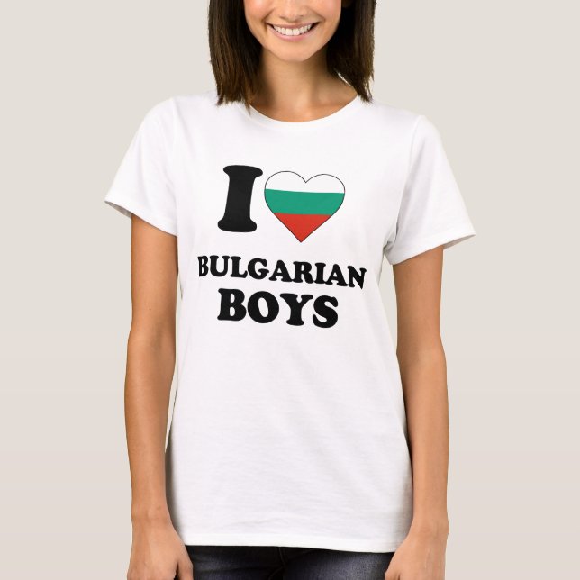 Camiseta Amo a los chicos búlgaros (Anverso)
