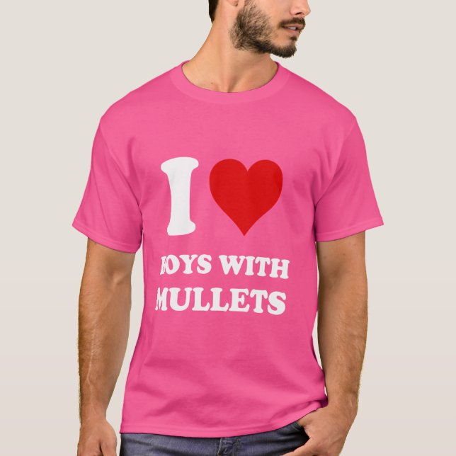 Camiseta Amo A Los Chicos Con Mullets (Anverso)