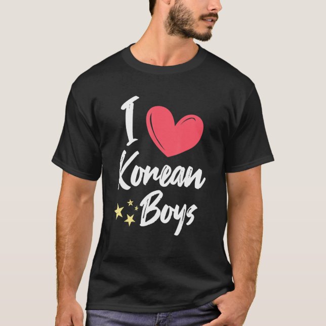 Camiseta Amo a los chicos coreanos (Anverso)