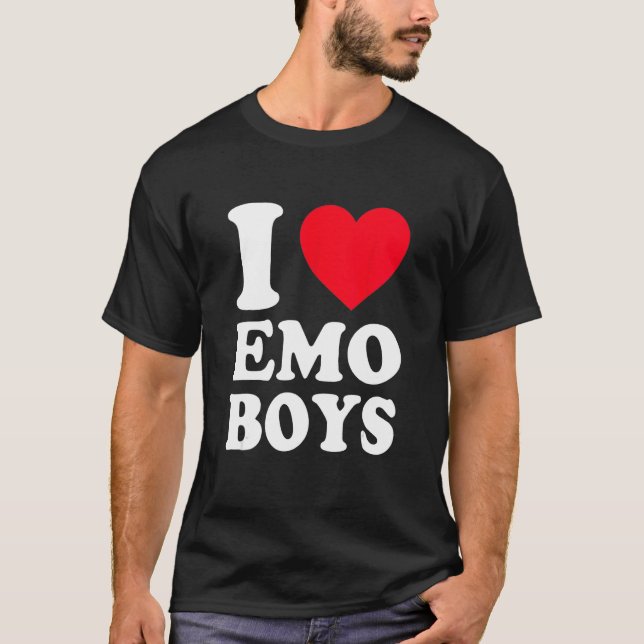 Camiseta Amo A Los Chicos Emo (Anverso)