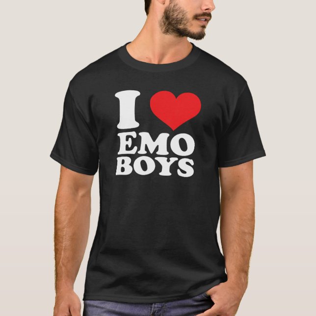 Camiseta Amo A Los Chicos Emo (Anverso)