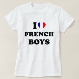 Camiseta Amo a los chicos franceses