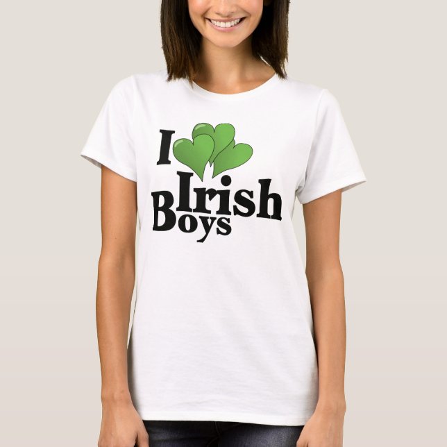Camiseta Amo a los chicos irlandeses (Anverso)