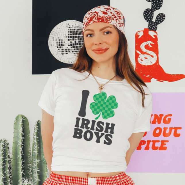 Camiseta Amo a los chicos irlandeses Divertido Día de Shamr (Subido por el creador)