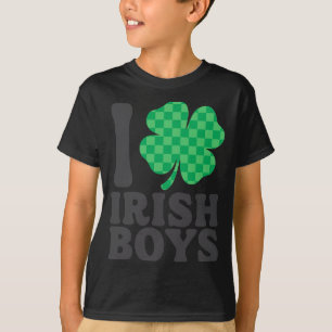 Camiseta Amo a los chicos irlandeses divertido trébol día d