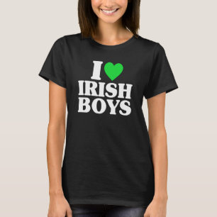 Camiseta Amo a los chicos irlandeses St Patrick's Day Heart